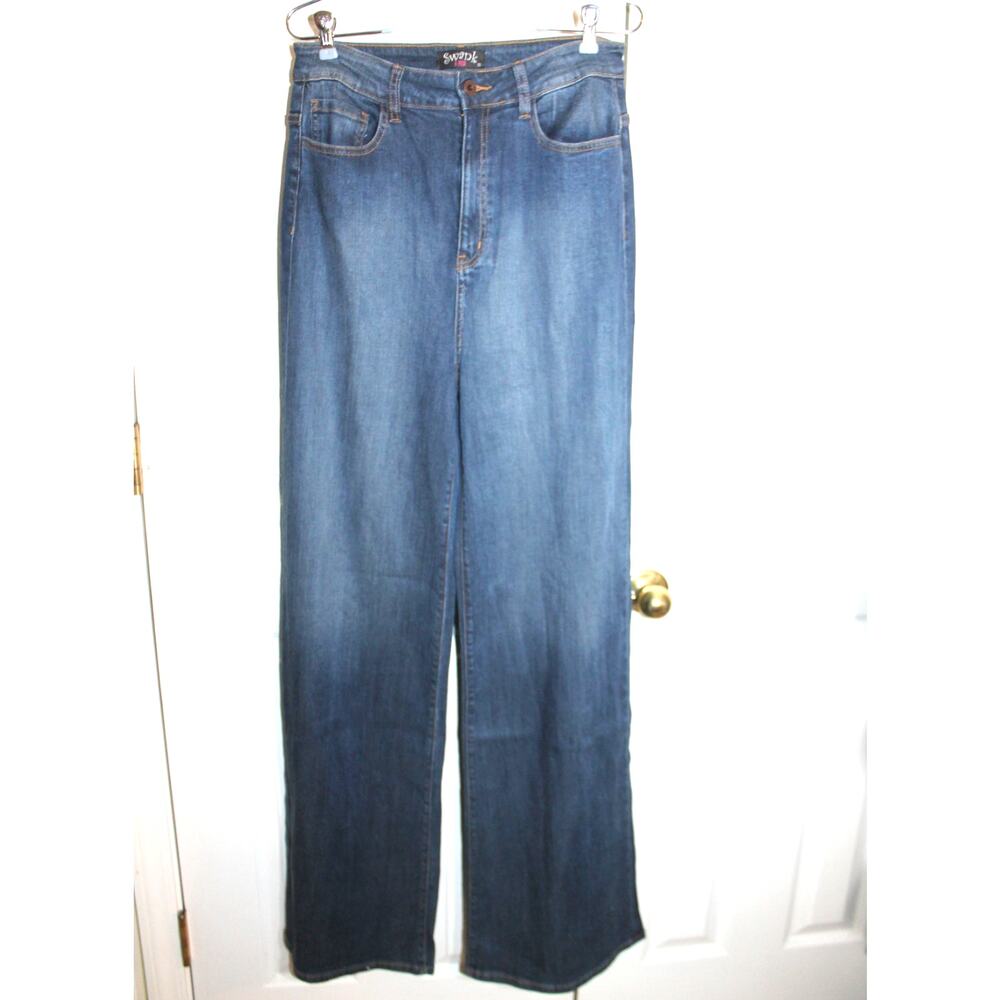 Swank A Posh Flare Leg Stretch Denim Jeans sz 11 NWOT